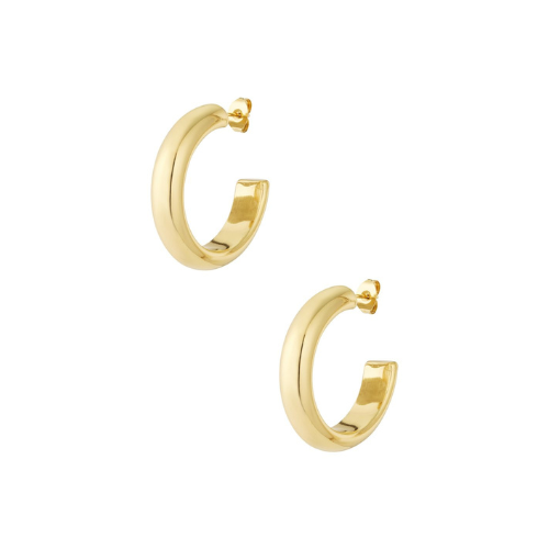 Coco Hoops van 3 cm, goudkleurige hoops met een tijdloos en elegant design