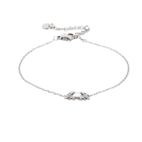 Liggende dunne zilverkleurige RVS armband met minimalistisch krabbedel, subtiele beachlook.