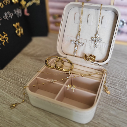 Sieradenbox XL – verrassingspakket met sieraden in luxe wit sieradendoosje, ideaal cadeau voor haar