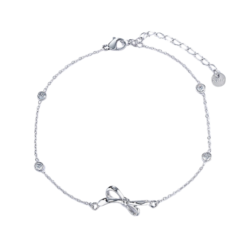 Strassy Bow Enkelbandje